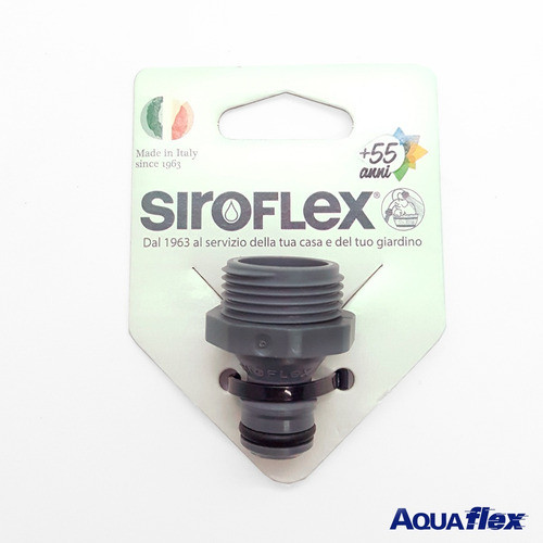 Enchufe Rosca Macho 3/4  Siroflex Italia 7410 Aquaflex 1