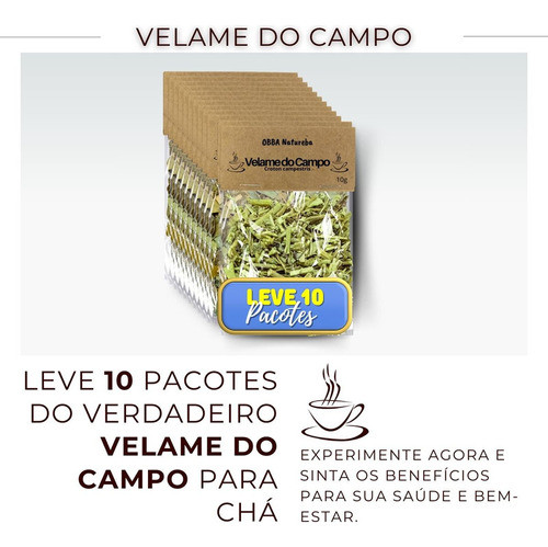 Leve 10 Velame Do Campo Ervas Secas P Chá Ervas 100% Pura 1
