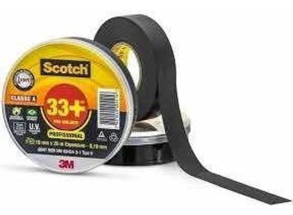 Fita Isolante 19mm X 20 Metros Anti-chamas Scotch 33+ 3m 0