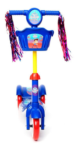 Patinete Infantil 3 Rodas Azul Menino Com Led Unitoys Cl 1