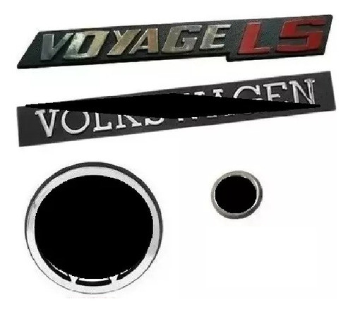 Kit Emblemas Volkswagen Voyage Ls 1981 A 1983 0
