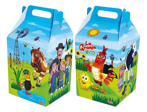 Set Cotillón Cumpleaños Para 20 Niño -diseño Granja De Zenon 0