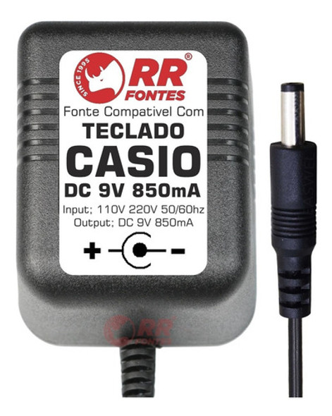 Fonte Carregador Teclado Casio Eletronico 9v 850ma Bivolt 1