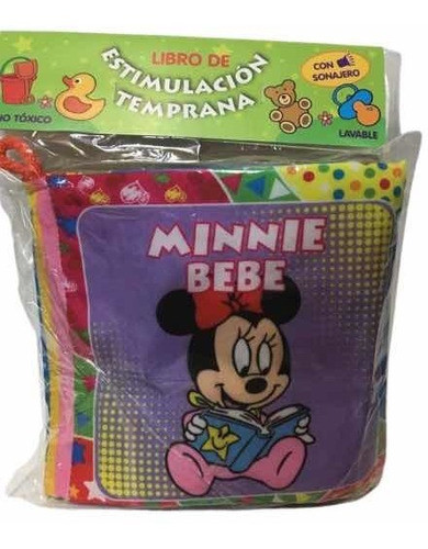 Libro De Estimulación Temprana De Tela Con Sonajero 1