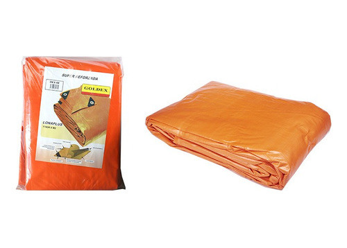 Lona Impermeable Naranja C/protección Uv 6x6m 175g/m2 Goldex 0
