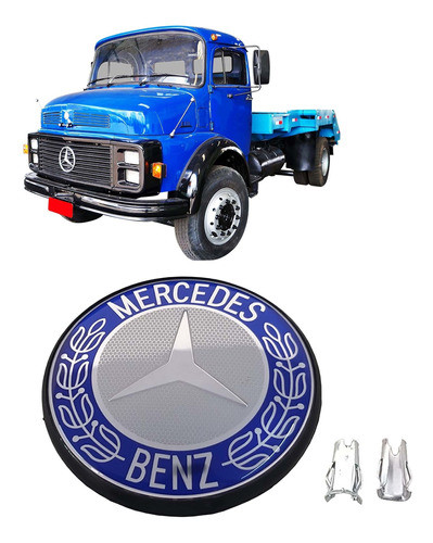 Emblema Cafezinho Capo Mb 1113 1313 Mod. Original C/presilha 0
