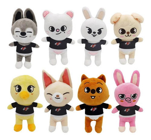 Boneca De Pelúcia Stray Kids Skzoo Stray Kids 8 Peças 0