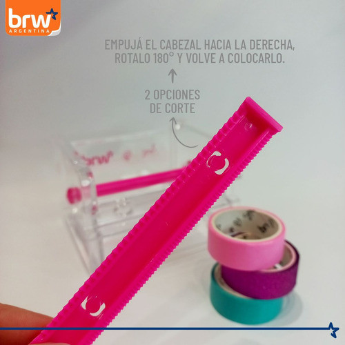 Kit Washi Tape Brw Y Soporte Tutti Frutti C/3 15mm X 3m Brw 1