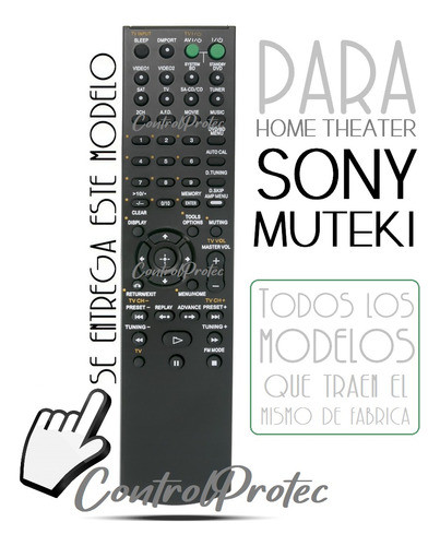 Control Remoto Home Theater Para Sony Muteki Rm-aau027 Str- 1