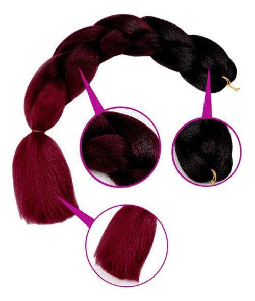 Pelo Para Trenzas Californianas Pelo Sintético Fantasía 1