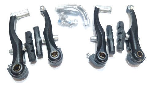 Frenos V-brake Aluminio C-star Delantero Y Trasero Completo 0