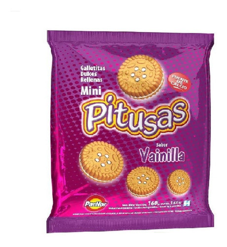 Galletitas Mini Pitusas Vainilla X 160grs 0