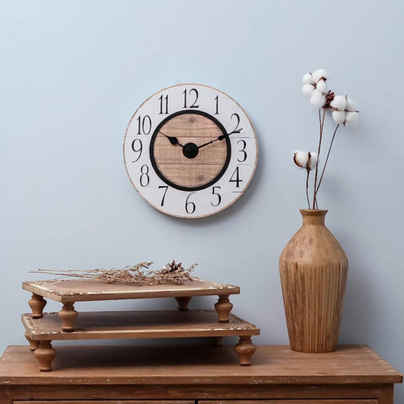 ~? Nikky Home 12  Reloj De Pared Vintage Granja Madera Funci 1