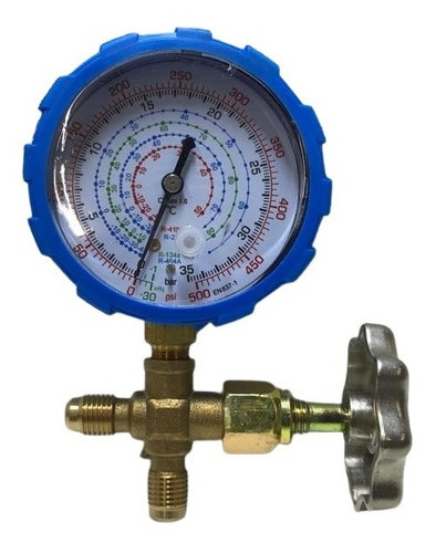 Manometro De Baja Simple Bronce Refrigeracion R410 R134 R22 0