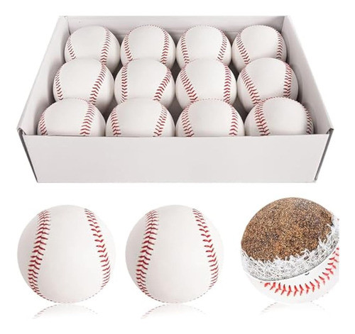 Gkk Juego De 12 Pelotas De Béisbol De 9.0 in 0