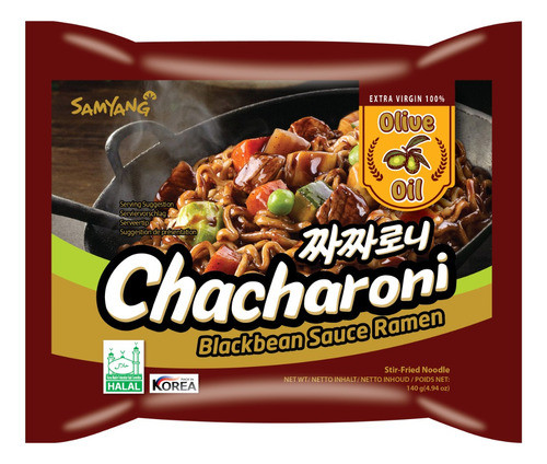 Samyang Ramen Chacharoni Fideos Inst. Origen Corea 140g 0
