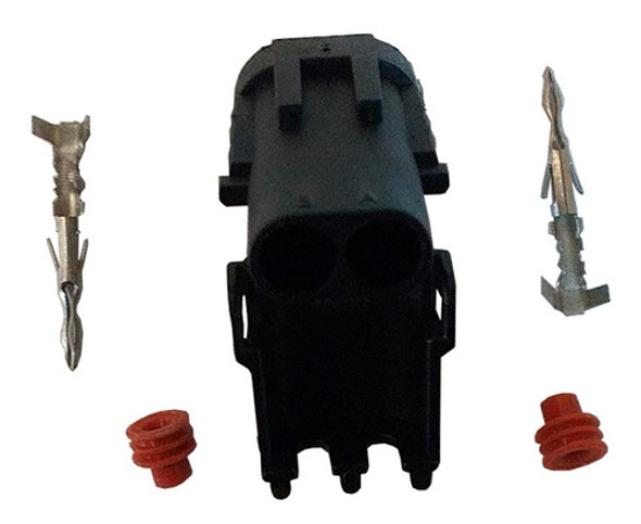 Peça De Bomba Pressurização Conector Macho Delphi 2vias 0