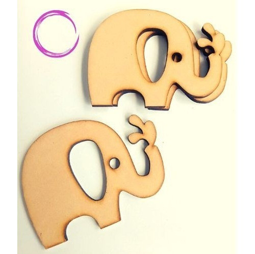 Elefante Fibrofacil Mdf 20cm X 20 Unidades 0