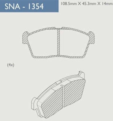 Pastilla Freno Delantera Suzuki Celerio/alto 2010 Adelante 1