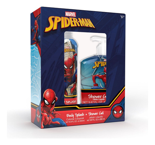 Set Disney Spiderman Body Splash + Shower Gel X 200 Ml 0