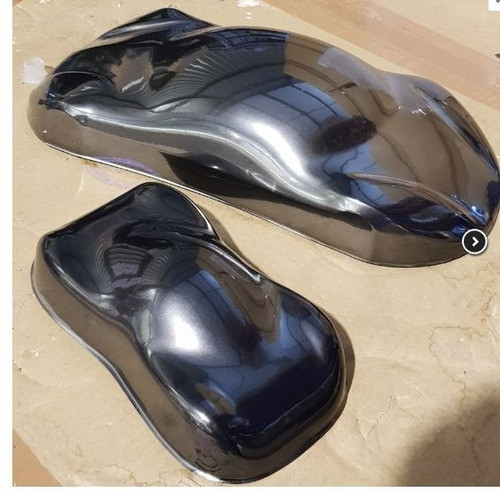 Pintura Automotriz Bicapa Negro Perlado/metalizado X 1lt 0