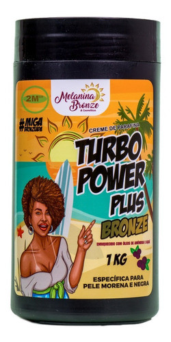 3 Turbo Power Bronze Plus Pele Negra Bronzeador Melanina 1