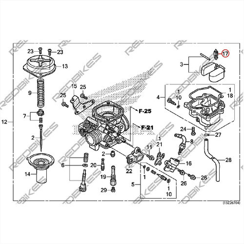 Punzua Honda Invicta Xr125 Varillero Original Honda Japon Cd 1