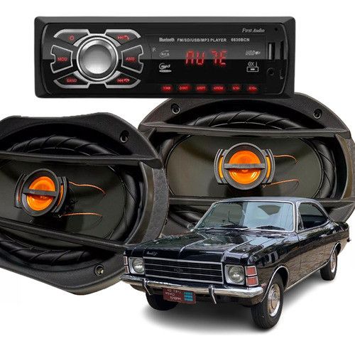 Kit Alto Falante 6x9 E Mp3 Com Controle Para Opala 0