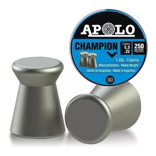 Balines Apolo Champion 5.5 Lata X 250 Aire Comprimido 0