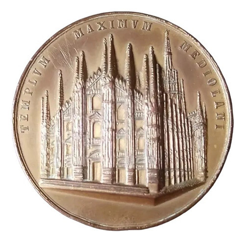 Medalla Templvm Maximum Mediolani 47 Mm Bronce - 1079 1
