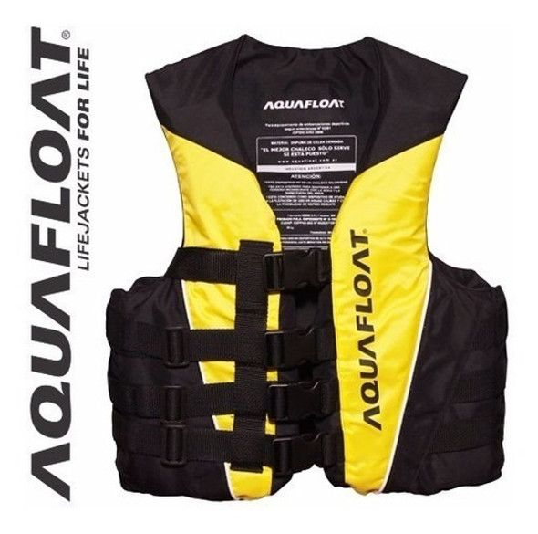 Chaleco Salvavidas Aquafloat Talle  10 4 Tiras Deportes Acuaticos 1