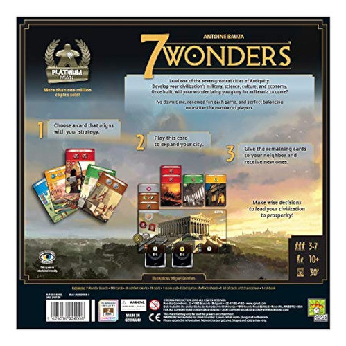 7 Wonders Board Game (base Game) - Nueva Edición | Juego De 0