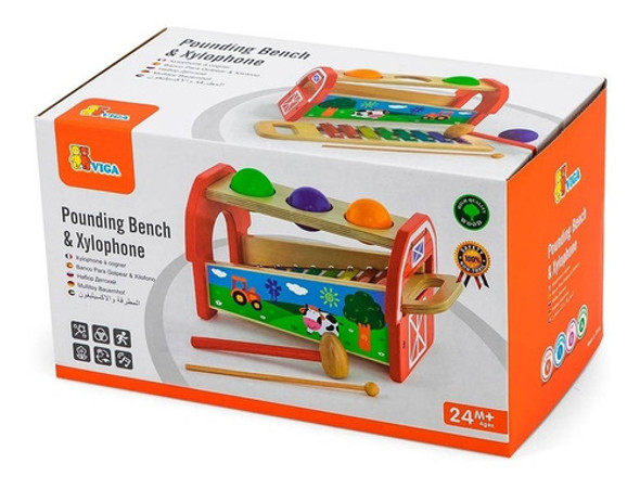 Xilófono Y Banco De Golpes  Para Niños Viga 1