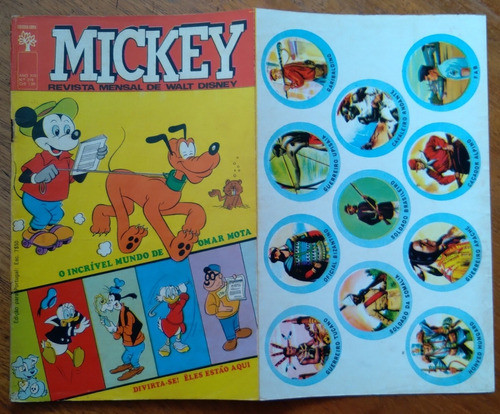L21g Gibi Abril Mickey 219 / Completo Com As 11 Figurinhas. 0