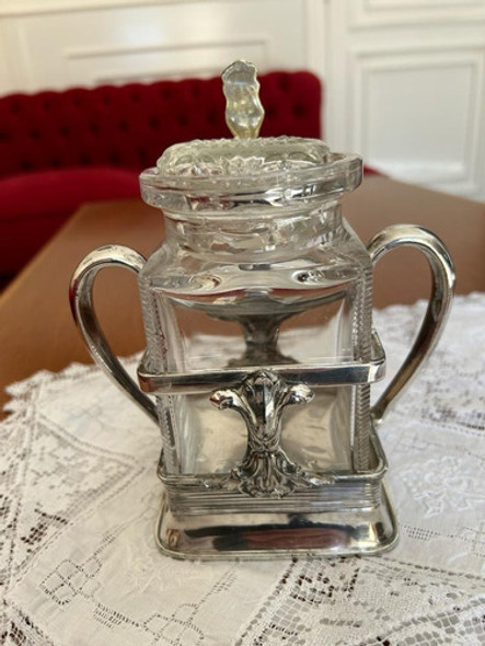 Azucarera Recipiente De Plata Sellada Antigua De Coleccion 1