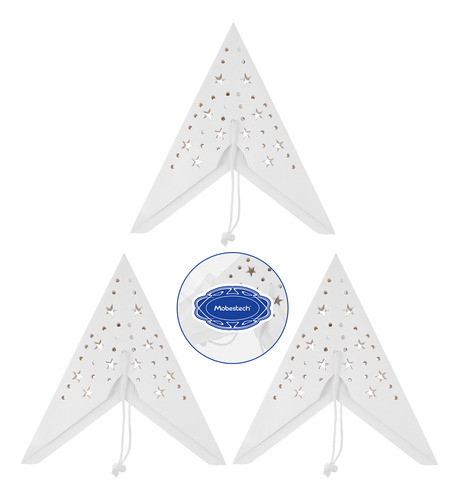 Lanternas Estelares De Papel Branco, 35 Cm, Decorações Suspe 1