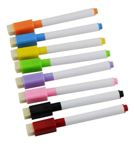 64 Marcadores Fibras Imantados Con Borrador Para Pizarra 0