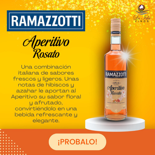 Aperitivo Ramazzotti Rosato Hierbas Aromaticas X 6 X 700ml. 1