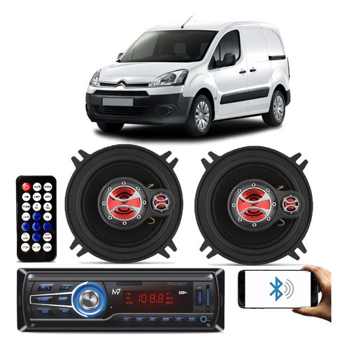 Alto Falante Foxer Citroen Todos 4 Pol 120w + Radio  Kf.352r 0