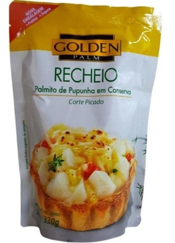 Palmito Pupunha Corte P/ Recheio Golden Palm 200gr- Kit C/ 4 0