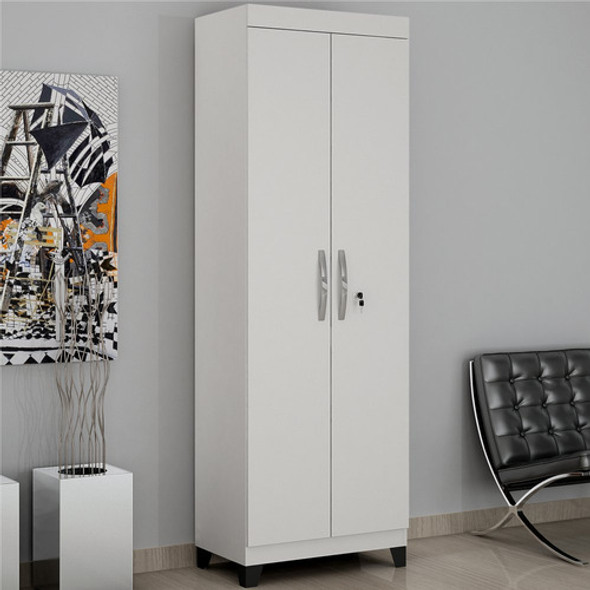 Armário Multiuso Valdemóveis Asteca 2 Portas  Ipé / Bco Blho 1