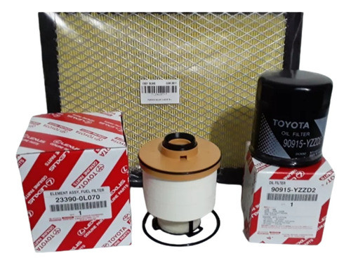 Kit 4 Filtrostoyota Hilux 2.4 2.8 2016/2017/2018/2019 Origin 1