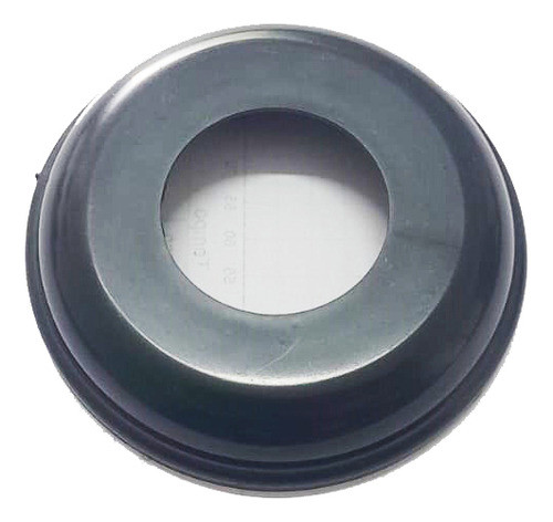 Canopla Para Guarda Corpo Redondo 38,1mm Nylon Preta 0