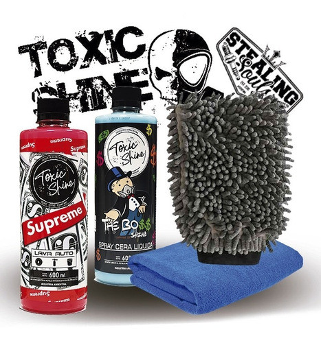 Toxic Shine | Kit Combo Lavado | Básico #48 | Shampoo + Cera 0