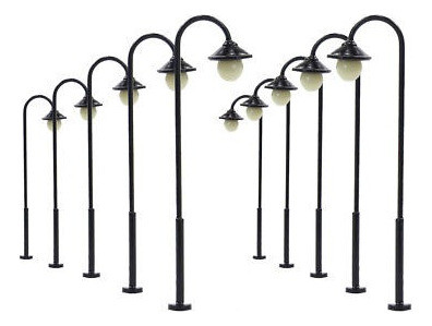Lym12 Ferrocarril De Modelo 10pcs Led Farola Calle Lámparas 1