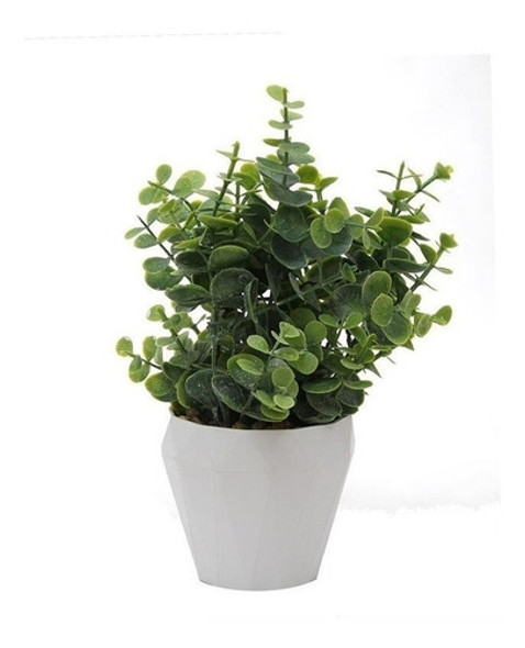 Maceta Decorativa Planta Artificial 10x10x25 Cm. 0