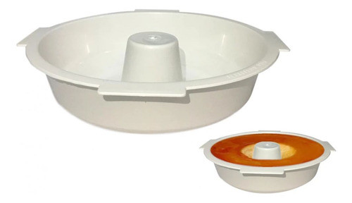 Forma De Microondas Para Pudim E Bolo 25cm Em Plástico 0