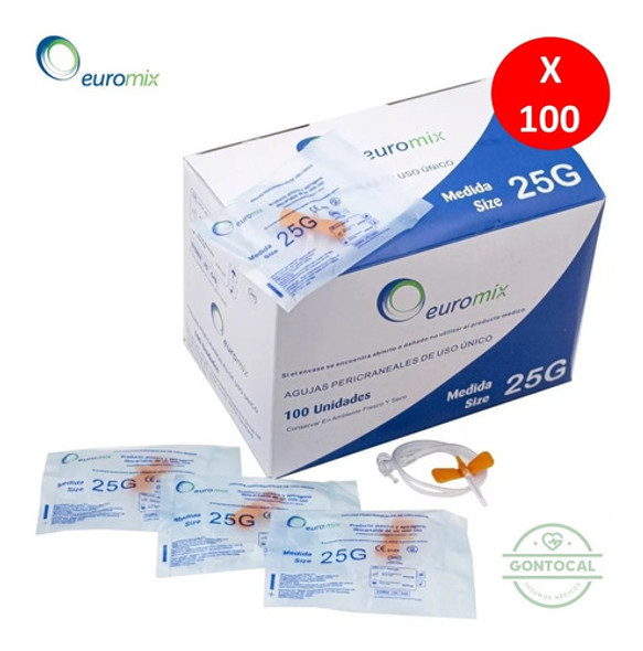 Equipo Pericraneal Butterfly 25g X 100 Unidades 0 Equipo Pericraneal Butterfly 25g X 100 Unidades 0