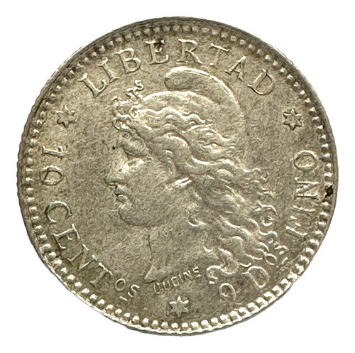 Argentina - 10 Centavos - Año 1882 - Cj #22 | Km #26 - Ag. 1