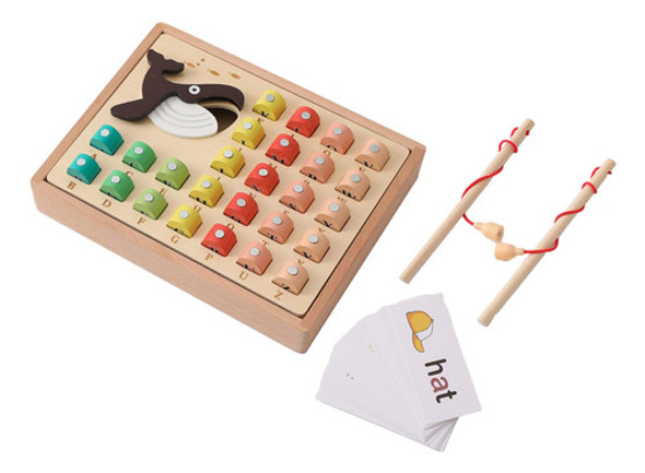 Jogo De Pesca Cor Forma Quebra-cabeça Presente Com Alfabeto 0